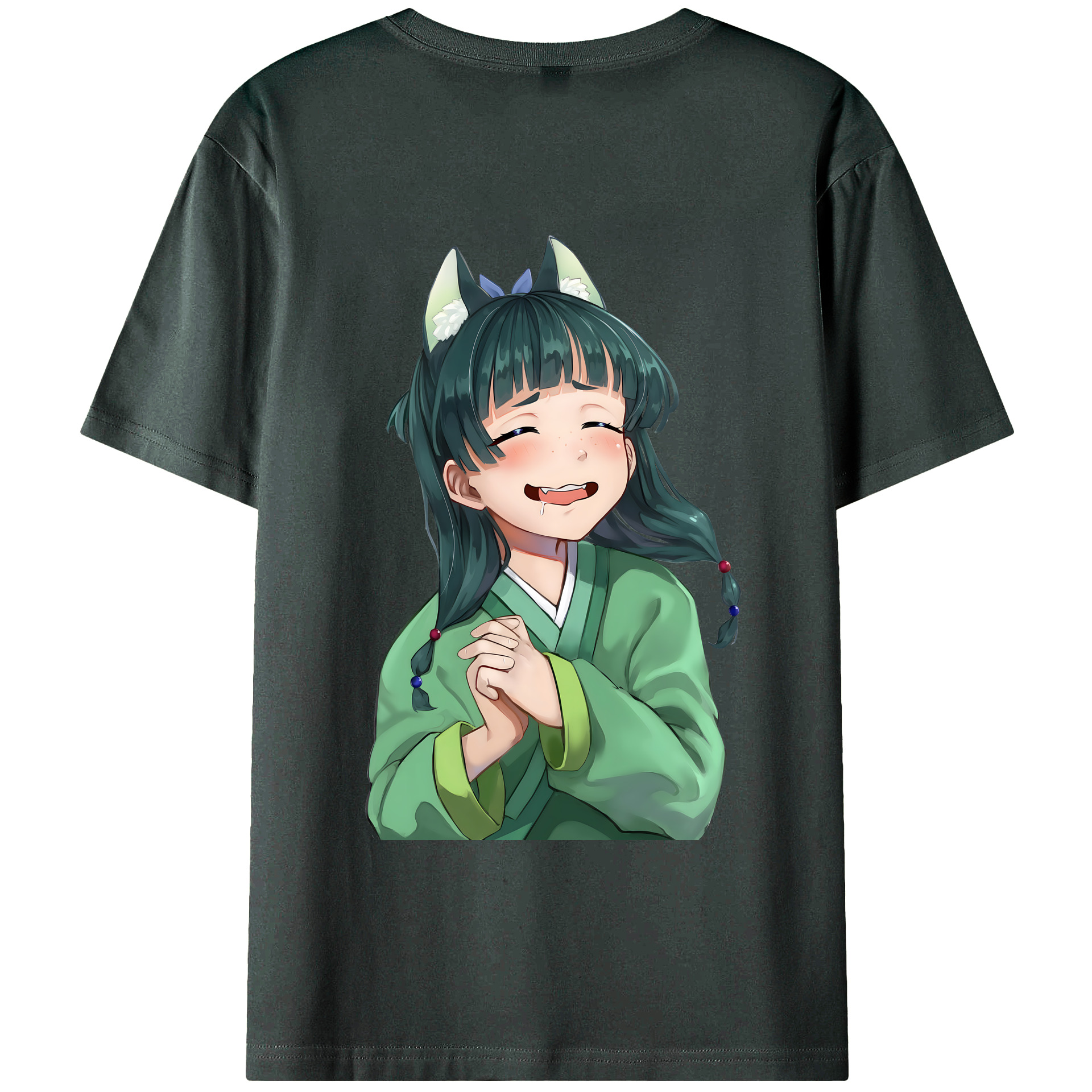 （画像用） 薬屋のひとりごと The Apothecary Diaries 綿100％ メンズ半袖Tシャツ（バックプリント） 通気性